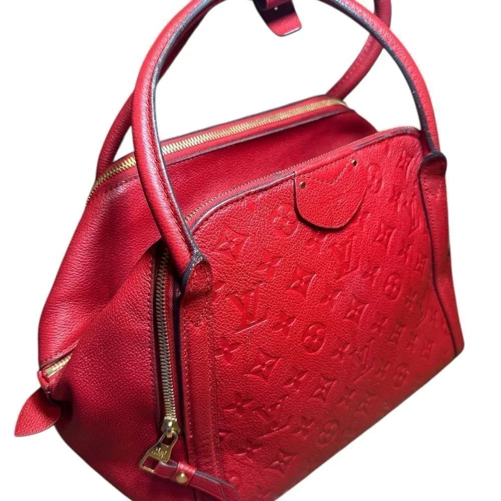 Louis Vuitton Cerise Monogram Empreiente Leather M41191 MM Marais LV Top Handle